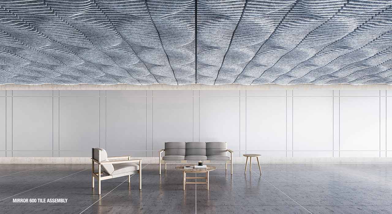 Acoustic Ceiling Tiles Ecoustic Sculpt Tide Instyle